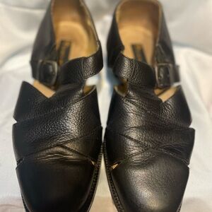 Elegant Black Leather Mens Shoes